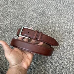 Allen Edmonds Cinturón Manistee Para Hombre, Café